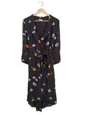 GIANNI Robe portefeuille Dames Robe T EU 42 noir-bleu-orange clair
