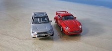 2 Voitures Miniatures Hongwell Toyota RAV4 Et Porsche 911 GT 1/64