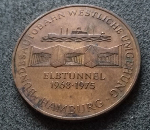 Médaille jeton elbtunnel - jeton,