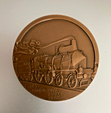 MEDAILLE Medal - GONDARD / CUMONT - LOCO. C145 COUPE VENT PLM 1900 - TRAIN