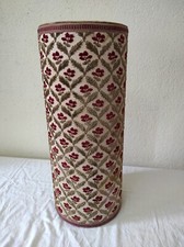 Ancien Porte parapluie recouvert en velours 20cm de diamètre par 49cm de haut