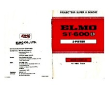 NOTICE sur CD pour projecteur ELMO ST 600 HD en français 