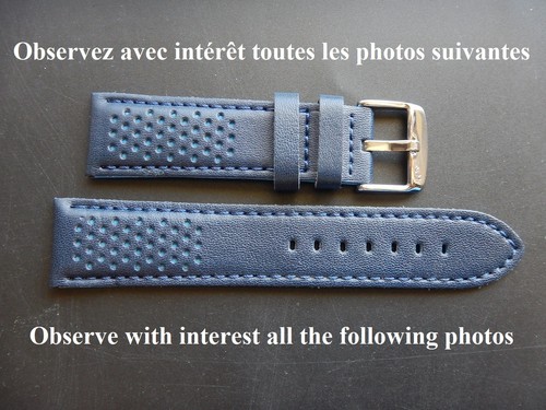 Bracelet bleu foncé - 22, mm