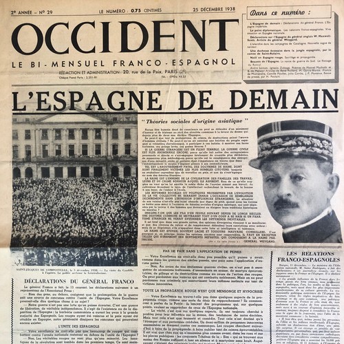 Journal occident 1938 - 25/12/1938, #