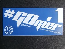 Autocollant Publicitaire & VOLKSWAGEN RALLYE SEBASTIEN OGIER &