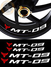 4 X STICKER LISERET JANTE LOGO POUR YAMAHA MT-09  MT09 MT 09 MOTO STICKERS