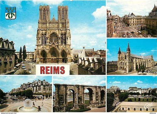 Carte postale reims - -,