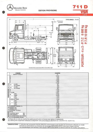 Mercedes trucks 711 vsr - /,