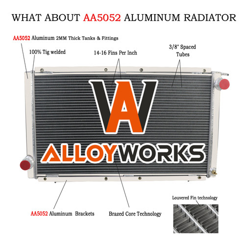 Rangées alu radiateur pour - rangées,