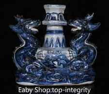 10 "bleu porcelaine dragon