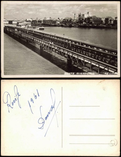 Postcard recife ponte girator - recife,