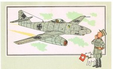 AVION MESSERSCHMITT Me-262 1942  TINTIN AVIATION 39 45 Chèque 41 Voir Savoir