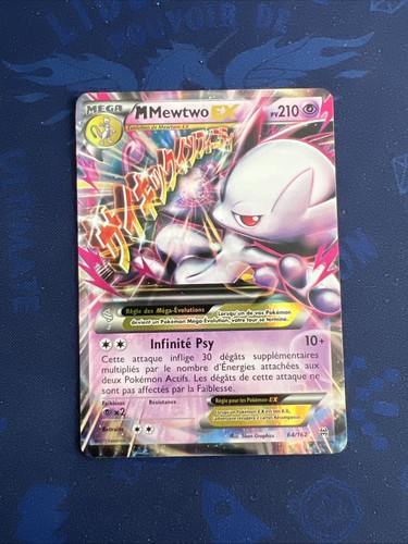 Carte pokémon mega mewtwo - carte, ex
