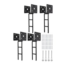 Lot de 4 ancrages de poteau en