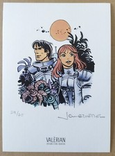 MEZIERES - Exlibris VALERIAN et LAURELINE - 75 ex signé