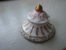 Couvercle  de godet  Encrier Porcelaine Meissen