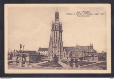 CPA - 29 - PLEYBEN - L EGLISE - LE CALVAIRE ET L OSSUAIRE - VUE D ENSEMBLE
