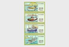 faroe 2024 feroe Franking Labels Coastal Fishing Vessels boat ship 4v mnh
