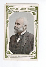 Chromo Ernest Lavisse Académicien Bien Pub: Chocolat Guérin-Boutron 2 scans