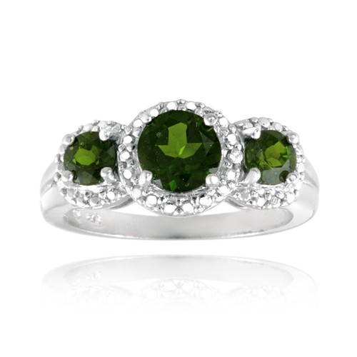 925 argent chromé diopside - chromé, &