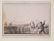 Pêche De 1838 Environ Gravure