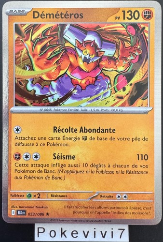 Carte pokemon demeteros - carte,