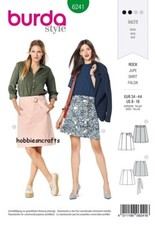 BURDA 6241 JUPES Pour Femmes Patron De Couture Facile Tailles 6 - 16 2 Styles