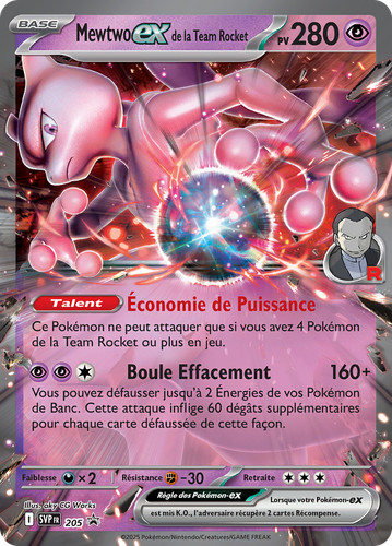Carte pokémon mewtwo la - carte, mewtwo-ex