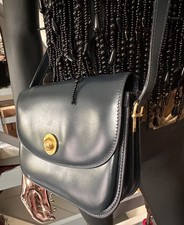 ?? Authentique sac bandoulière en cuir trotteur bleu marine signé CÉLINE Paris