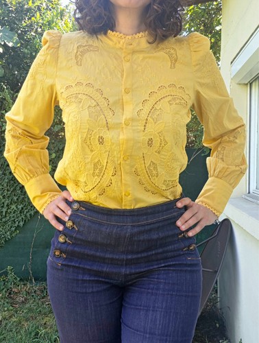 Chemise brodée femme sezane - brodée,