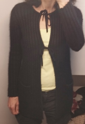 Gilet long noir 123 - gilet,