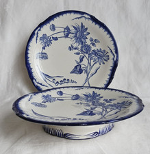 🌻 2 assiettes à piédouche