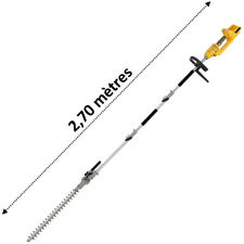 Taille-haies sur perche sans fil à batterie, 40 V, GT ELEC - Sans batterie et sa