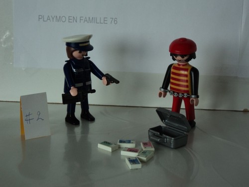 Playmobil vintage police duo - vintage,