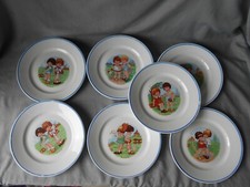 7 ASSIETTES BADONVILLER DECOR ENFANTS STYLE GERMAINE BOURET