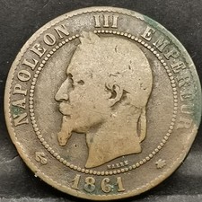 10 CENTIMES 1861 A PARIS