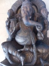 Statue ganesh bois - ganesh, en