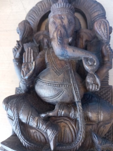 Statue ganesh bois - statue,