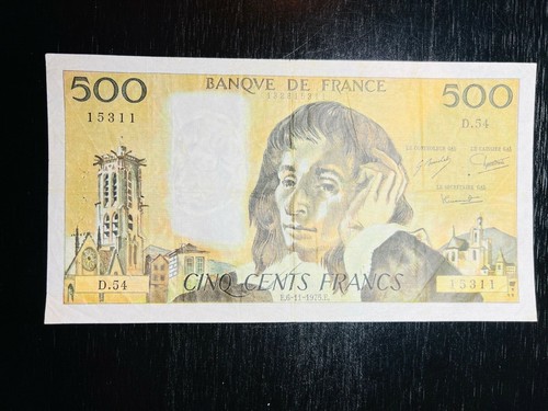 France banknote 500 francs - banknote,
