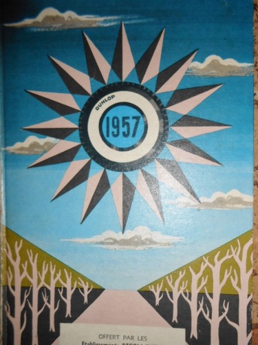 Ancien agenda dunlop - agenda, 1957