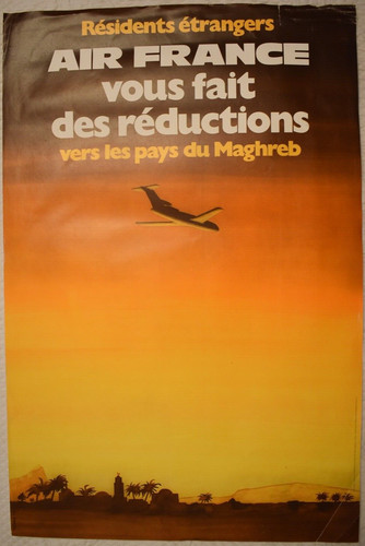 Ancienne affiche residents - affiche,