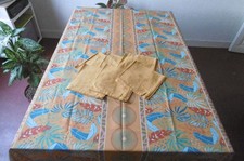 Nappe rectangulaire anti taches 240x150 cm et 6 serviettes