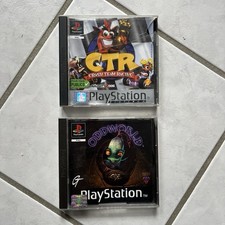 Lot 2 Jeux PlayStation 1 PS1 (crash Team Racing / Oddworld L’odyssée D’Abe)