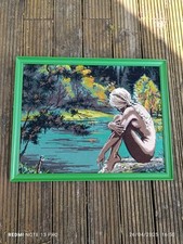 Canevas fini encadré, La Lac