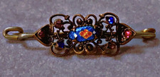 Antique broche émaux bressans bressan bijou régional brooch Antik french jewelry