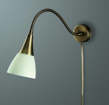 Applique Massive Aura 52031/06/10 Acier Et Verre Blanc - E14 - Faretto Murale