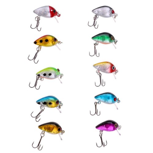 Pcs mini leurres pêche - 10,