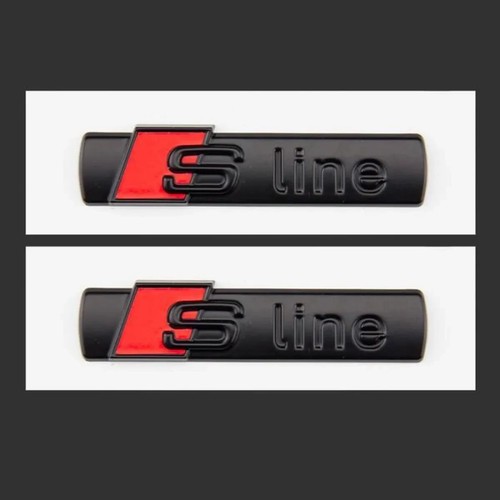 2pcs logo noir mat emblème - 2pcs,