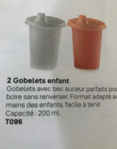 Lot gobelets enfant - lot,