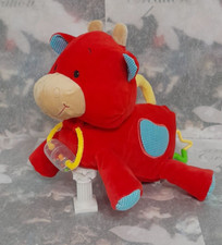 C22/ Grand Doudou Minimi Peluche D'activités Vertbaudet  Vache Rouge Eveil